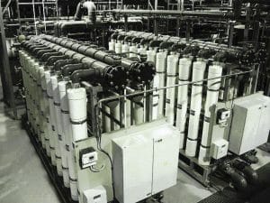 Deionised water production for a Power Station